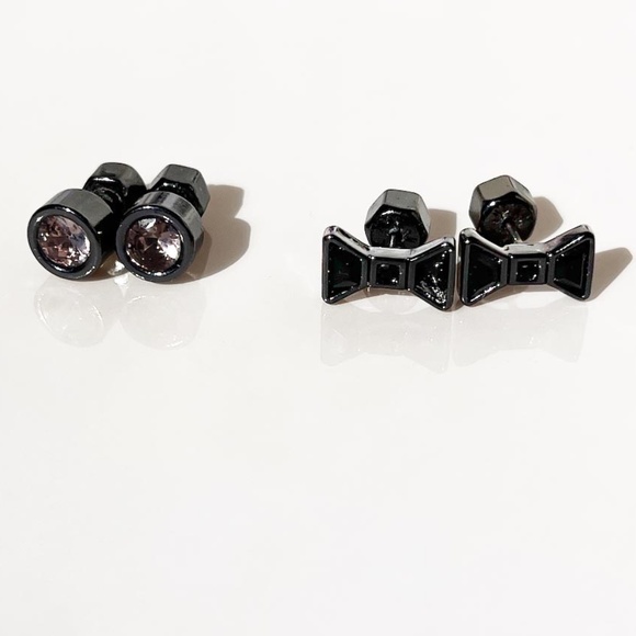 MARC JACOBS Turn-Lock Station Necklace & 2 Stud Earrings NWOT - Picture 2 of 13